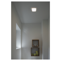 Plafonnier intérieur carré, blanc mat, LED, 9,7W, 3000K SENSER 18