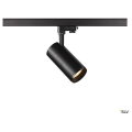 Numinos, spot pour rail 3 allumages, intérieur, 60°, noir, led, 20,1w, 2700k, variable triac