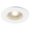 Kamuela eco, encastré de plafond intérieur, blanc, led, 6,5w, 3000k, ip65, rt 2012, variable triac