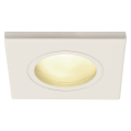 Dolix out, encastré de plafond intérieur/extérieur, carré, blanc, gu10/qpar51, 50w max, ip65