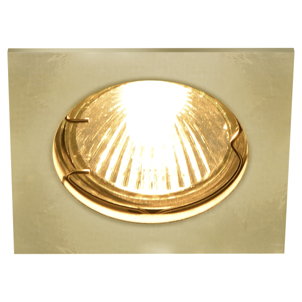 Pika, encastré de plafond intérieur, carré, fixe, laiton, gu10/qpar51, 50w max - SLV - 1002206