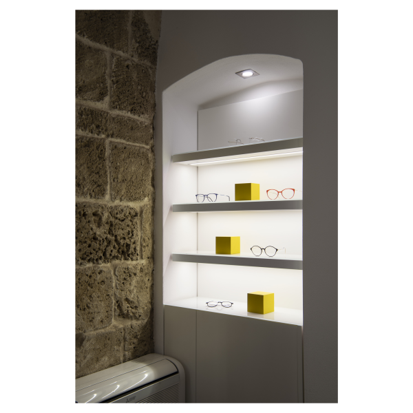 Pika, encastré de plafond intérieur, carré, fixe, laiton, gu10/qpar51, 50w max - SLV - 1002206