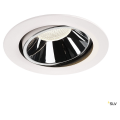 Numinos, encastré de plafond intérieur, 40°, blanc/chrome, led, 4000k, orientable