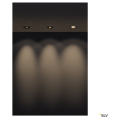 Slv by declic h-light 1, encastré plafond, noir, cob led 12w, 2700k, ouverture ronde