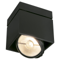Kardamod surface carre es111 single plafonnier. noir. gu10. max. 75w