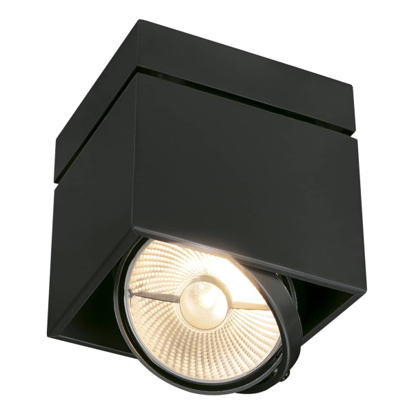 Kardamod surface carre es111 single plafonnier. noir. gu10. max. 75w