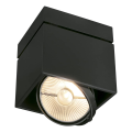 Kardamod surface carre es111 single plafonnier. noir. gu10. max. 75w