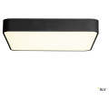 SLV by Declic MEDO 60 LED, plafonnier carré, noir, LED 39W 3000K, variable 1-10V