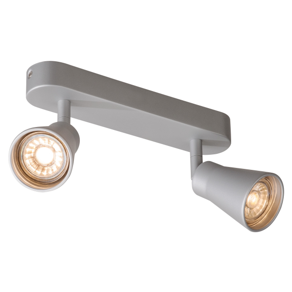 Avo, applique et plafonnier intérieur, double, gris argent, gu10/qpar51, 2x 50w max - SLV - 1000891