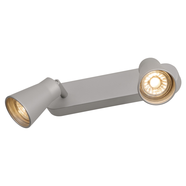 Avo, applique et plafonnier intérieur, double, gris argent, gu10/qpar51, 2x 50w max - SLV - 1000891
