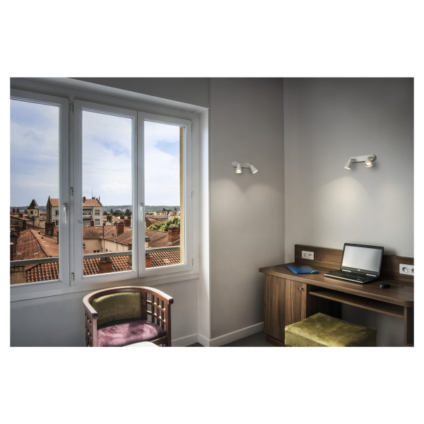 Avo, applique et plafonnier intérieur, double, gris argent, gu10/qpar51, 2x 50w max - SLV - 1000891
