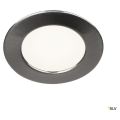 Slv by declic dl 126 led, encastré rond, métal brossé, 2,8w led 3000k, 12v