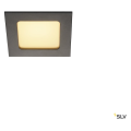 Kit frame basic led. encastré. noir. 9.4w. 3000k. alimentation incluse