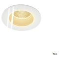 Patta-f encastré plafond. rond. blanc. 12w. 3000k. 38°. alim incluse