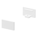 SLV by Declic GRAZIA 10, embouts pour profil plat, 2 pcs., blanc