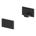 SLV by Declic GRAZIA 10, embouts pour profil plat, 2 pcs., noir