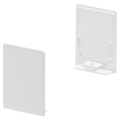 SLV by Declic GRAZIA 20, embouts hauts pour profil standard strié, 2 pcs., blanc