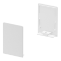 SLV by Declic GRAZIA 20, embouts hauts pour profil standard strié, 2 pcs., blanc