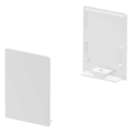 SLV by Declic GRAZIA 20, embouts hauts pour profil standard strié, 2 pcs., blanc