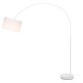 Fenda bow, lampadaire intérieur, blanc, e27, 25w max, sans abat-jour