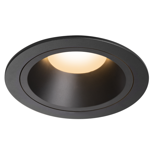 Numinos, encastré de plafond intérieur, 55°, noir, led, 2700k