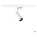 Numinos, spot pour rail 3 allumages, intérieur, 36°, blanc/noir, led, 10,42w, 4000k, variable triac