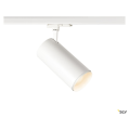 Numinos® xl, spot pour rail 3 allumages intérieur, 36°, blanc/noir, led, 36w, 3000k, variable dali