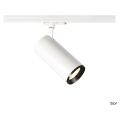 Numinos® xl, spot pour rail 3 allumages intérieur, 60°, blanc/noir, led, 36w, 4000k, variable dali