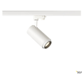 Numinos® zoom m, spot pour rail 3 allumages intérieur, 15°, blanc/noir, led, 20w, 4000k, variable