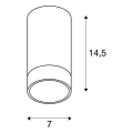 Astina, plafonnier intérieur, blanc mat, gu10/qpar51, 10w max