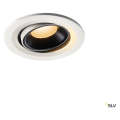 Numinos® move s, encastré de plafond intérieur, orientable, 20°, blanc/noir, led, 8,6w, 2700k