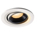 Numinos® move s, encastré de plafond intérieur, orientable, 20°, blanc/noir, led, 8,6w, 2700k