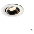 Numinos® move s, encastré de plafond intérieur, orientable, 20°, blanc/noir, led, 8,6w, 3000k