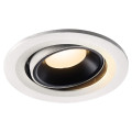 Numinos® move s, encastré de plafond intérieur, orientable, 20°, blanc/noir, led, 8,6w, 3000k