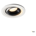 Numinos® move s, encastré de plafond intérieur, orientable, 55°, blanc/noir, led, 8,6w, 3000k