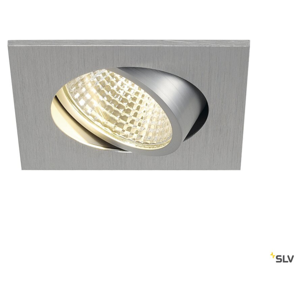 NEW TRIA LED 3W DL CARRE KIT, encastré, alu brossé, 3W, 38°, 3000K - SLV - 113966