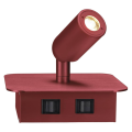 Napia applique. rouge anodisé. powerled 3.8w 3000k