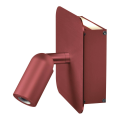 Napia applique. rouge anodisé. powerled 3.8w 3000k