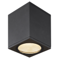 Enola, plafonnier extérieur, carré, s, anthracite, led, 9w, 3000k/4000k, ip65