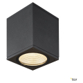 Enola, plafonnier extérieur, carré, s, anthracite, led, 9w, 3000k/4000k, ip65