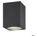 Enola, plafonnier extérieur, carré, s, anthracite, led, 9w, 3000k/4000k, ip65