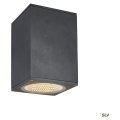 Enola, plafonnier extérieur, carré, l, anthracite, led, 35w, 3000k/4000k, ip65