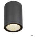 Enola, plafonnier extérieur, rond, l, anthracite, led, 35w, 3000k/4000k, ip65