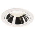 Numinos, encastré de plafond intérieur, 55°, blanc/chrome, led, 4000k