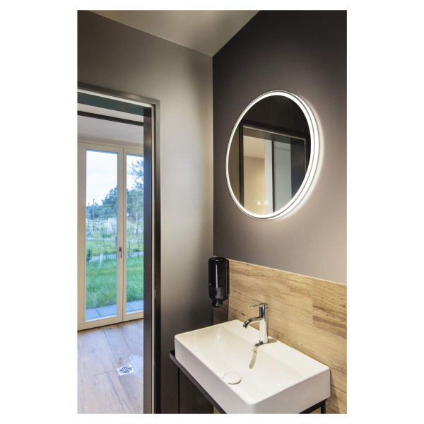 Trukko, applique intérieure, miroir, rond, alu, led, 25w, ip44