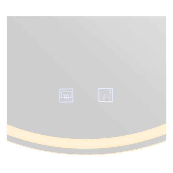 Trukko, applique intérieure, miroir, rond, alu, led, 25w, ip44