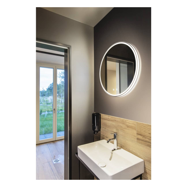 Trukko, applique intérieure, miroir, rond, alu, led, 25w, ip44
