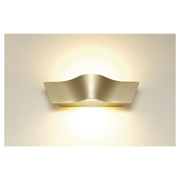 Wave wall applique. laiton. 2x4.5w led 3000k - SLV - 147823