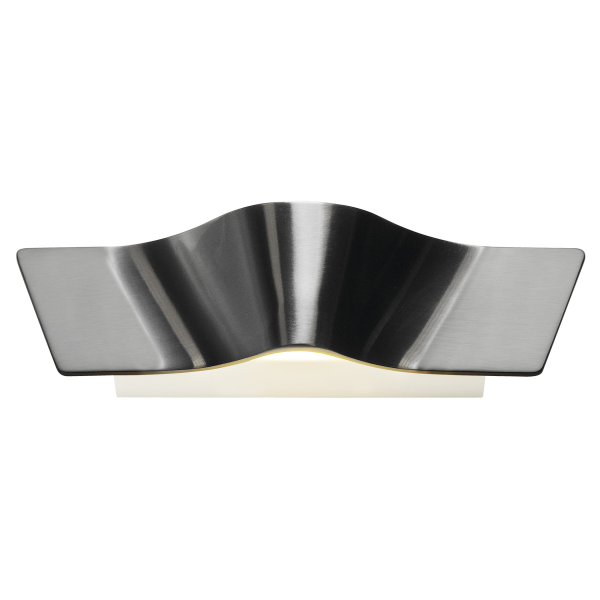 Wave wall applique. alu brossé. 2x4.5w led 3000k