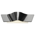Wave wall applique. alu brossé. 2x4.5w led 3000k